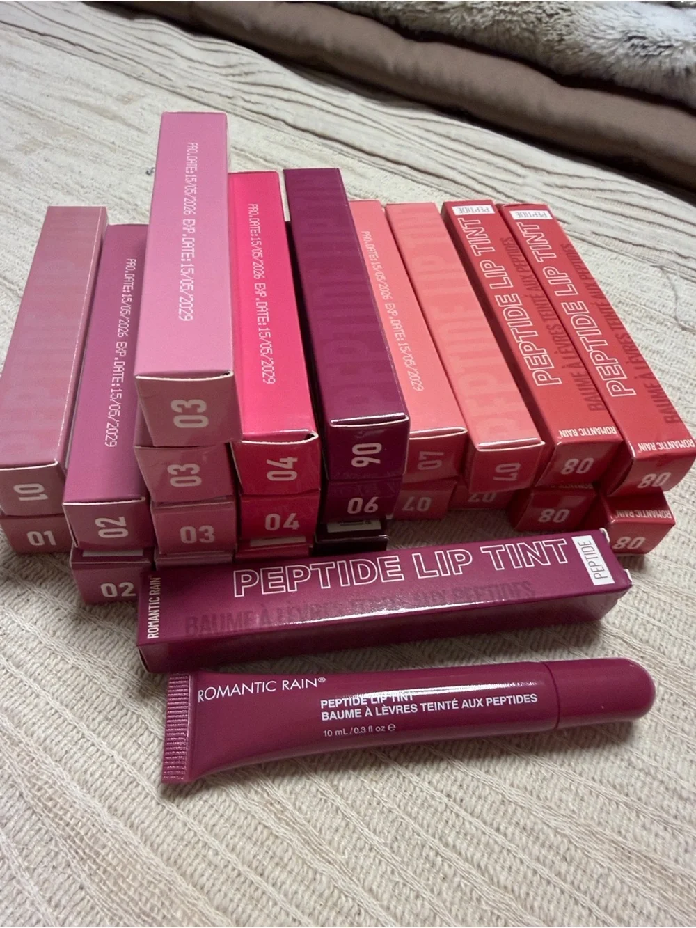 Romantic Rain Peptide Lip Tint - Plum Pink Shade 6 NIB